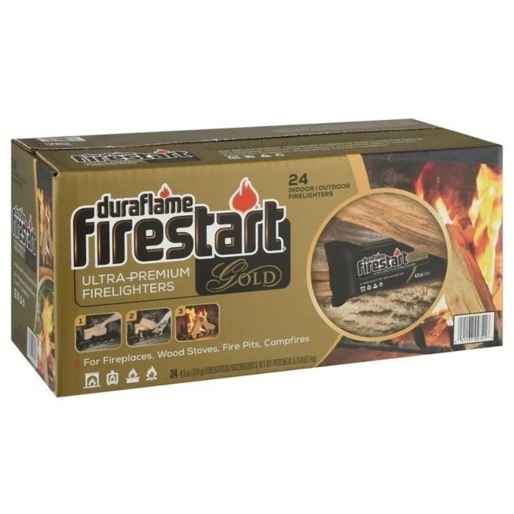 Duraflame Firestart Gold Ultra Premium Indoor Outdoor Firelighters 24 Count